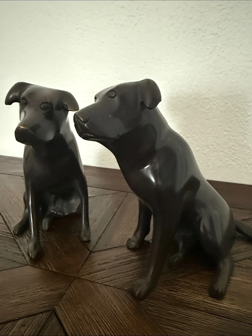Restoration Hardware Cast Bronze Labrador Retriever Bookends Set of 2
